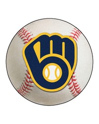 Milwaukee Brewers Baseball Rug by   