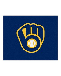 MLB Milwaukee Brewers Tailgater Rug 60x72 by   
