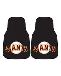 MLB San Francisco Giants 2piece Carpeted Car Mats 18x27 by   