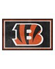 Fan Mats LLC Cincinnati Bengals 4x6 Rug Black
