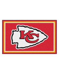 NFL Kansas City Chiefs Rug 4x6 46x72 by   
