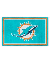 Miami Dolphins 4x6 Rug by   