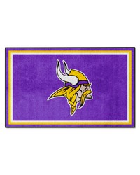 Minnesota Vikings 4x6 Rug by   
