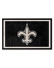 Fan Mats  LLC New Orleans Saints 4x6 Rug Black