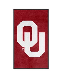 Oklahoma 3X5 HighTraffic Mat with Durable Rubber Backing  Portrait Orientation Crimson by   