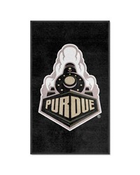 Purdue 3X5 HighTraffic Mat with Durable Rubber Backing  Portrait Orientation Black by   
