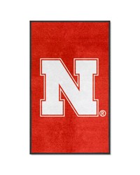 Nebraska 3X5 HighTraffic Mat with Durable Rubber Backing  Portrait Orientation Red by   