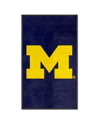 Michigan 3X5 HighTraffic Mat with Durable Rubber Backing  Portrait Orientation Blue by   