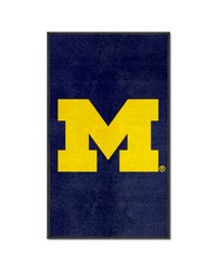 Michigan 3X5 HighTraffic Mat with Durable Rubber Backing  Portrait Orientation Blue by   