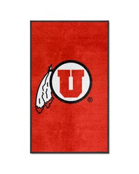 Utah 3X5 HighTraffic Mat with Durable Rubber Backing  Portrait Orientation Red by   