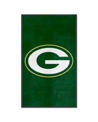 Green Bay Packers 3X5 HighTraffic Mat with Durable Rubber Backing  Portrait Orientation Green by   