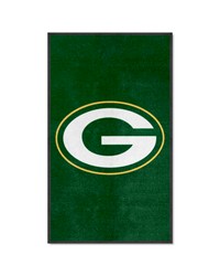 Green Bay Packers 3X5 HighTraffic Mat with Durable Rubber Backing  Portrait Orientation Green by   