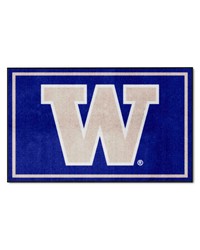 Washington Huskies 4x6 Rug by  Fairwinds Studio 