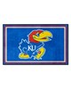 Fan Mats  LLC Kansas Jayhawks 4x6 Rug Blue