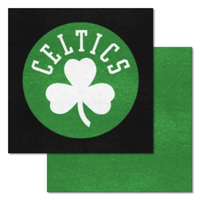 Fan Mats  LLC Boston Celtics Team Carpet Tiles Green