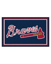 MLB Atlanta Braves Rug 4x6 46x72 by   