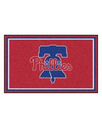 MLB Philadelphia Phillies Rug 4x6 46x72 by   