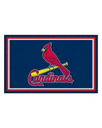 MLB St. Louis Cardinals Rug 4x6 46x72 by   