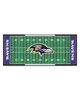 Fan Mats LLC Baltimore Ravens Football Field Runner Green