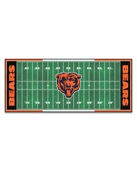 Chicago Bears Football Field Runner by   
