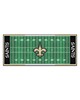 Fan Mats LLC New Orleans Saints Football Field Runner Green