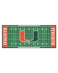 Miami Hurricanes Field Runner Rug by   