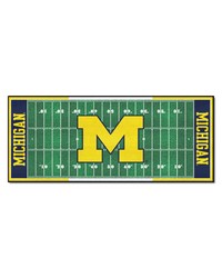 Michigan Wolverines Field Runner Rug by   