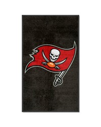 Tampa Bay Buccaneers 3X5 HighTraffic Mat with Durable Rubber Backing  Portrait Orientation Pewter by   