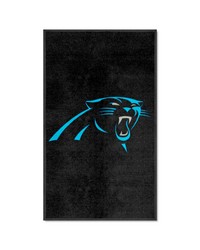 Carolina Panthers 3X5 HighTraffic Mat with Durable Rubber Backing  Portrait Orientation Black by   