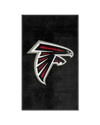 Atlanta Falcons 3X5 HighTraffic Mat with Durable Rubber Backing  Portrait Orientation Black by   