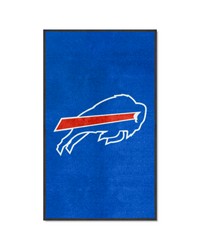 Buffalo Bills 3X5 HighTraffic Mat with Durable Rubber Backing  Portrait Orientation Blue by   