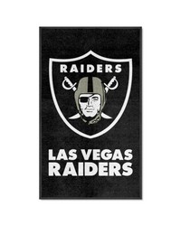 Las Vegas Raiders 3X5 HighTraffic Mat with Durable Rubber Backing  Portrait Orientation Black by   