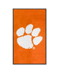Clemson 3X5 HighTraffic Mat with Durable Rubber Backing  Portrait Orientation Orange by   
