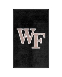 Wake Forest 3X5 HighTraffic Mat with Durable Rubber Backing  Portrait Orientation Black by   