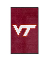 Virginia Tech 3X5 HighTraffic Mat with Durable Rubber Backing  Portrait Orientation Maroon by   
