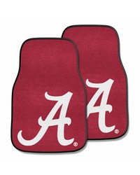 Alabama 2piece Carpeted Car Mats 18x27 by   