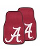Fan Mats LLC Alabama Crimson Tide 2-pc Carpet Car Mat Set Red
