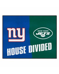 NFL New York Giants New York Jets House Divided Rugs 34x45 by   