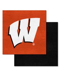Wisconsin Badgers Team Carpet Tiles by   