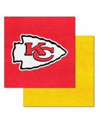 NFL Kansas City Chiefs Carpet Tiles 18x18 tiles by   