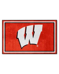 Wisconsin Badgers 4x6 Rug by   