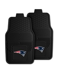 NFL New England Patriots Heavy Duty 2Piece Vinyl Car Mats 18x27 by   