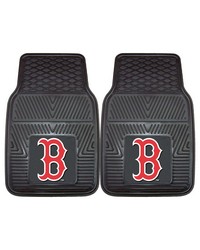 MLB Boston Red Sox Heavy Duty 2Piece Vinyl Car Mats 18x27 by   