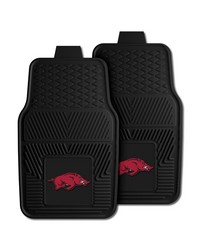 Arkansas Heavy Duty 2Piece Vinyl Car Mats 18x27 by   