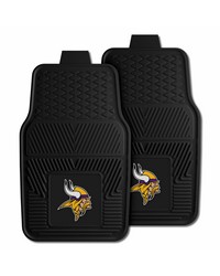 NFL Minnesota Vikings Heavy Duty 2Piece Vinyl Car Mats 18x27 by   