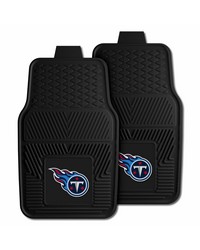 NFL Tennessee Titans Heavy Duty 2Piece Vinyl Car Mats 18x27 by   