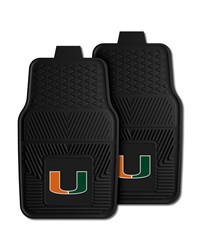 Miami Heavy Duty 2Piece Vinyl Car Mats 18x27 by   