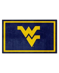 West Virginia Mountaineers 4ft. x 6ft. Plush Area Rug Navy by   