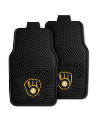 Milwaukee Brewers 2-pc Vinyl Car Mat Set by   