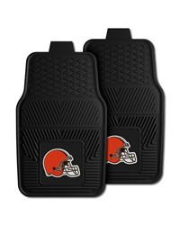 NFL Cleveland Browns Heavy Duty 2Piece Vinyl Car Mats 18x27 by   